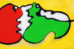 MUHABBET/ Tuval Üzerine Akrilik, 50x100 cm, 2006