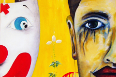 ÇELİŞKİ / Tuval Üzerine Akrilik + Yağlıboya, 100x80 cm, 2010
