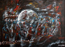 YOLCULUK / Tuval Üzeri  Yağlıboya, 50x70cm, 2004
