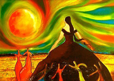 TOPRAKTAN GELDİK / Tuval Üzeri  Yağlıboya, 50x70cm, 2004