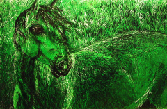 YEŞİL MURADIM / Tuval Üzeri Akrilik, 50x33cm, 2005