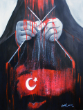 CUMHURİYET/ Tuval Üzeri Akrilik + Yağlıboya, 100x80cm, 2010