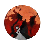 GALA YA SELAM / Tuval Üzeri Akrilik + Yağlıboya+ Altın Varak, Çap 60cm, 2008