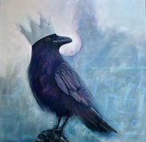 KUZGUN /  Tuval Üzerine Akrilik, 60X60cm, 2023