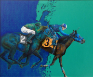 YARINLARIN KOŞUSU / Tuval Üzeri Akrilik, 100x120cm, 2022