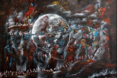 YOLCULUK / Tuval Üzeri  Yağlıboya, 50x70cm, 2004