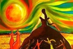 TOPRAKTAN GELDİK / Tuval Üzeri  Yağlıboya, 50x70cm, 2004