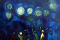 DÜNYALARIMIZ/ Tuval Üzeri  Yağlıboya, 50x70cm, 2004