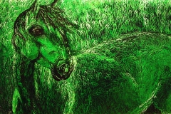 YEŞİL MURADIM / Tuval Üzeri Akrilik, 50x33cm, 2005