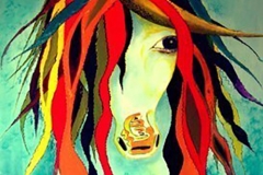 ÇİNGENE ATI 01 / Tuval Üzeri Yağlıboya, 80x60cm, 2005