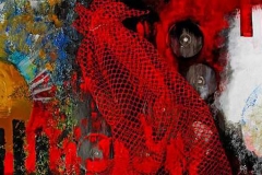 İSTANBULUN DÜNÜ BUGÜNÜ/ Tuval Üzeri Akrilik + Dantel, 60x100cm, 2008