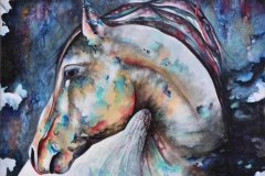 HÜZÜN / Tuval Üzeri Akrilik + Yağlıboya, 80x100cm, 2015