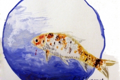 AĞLAMA / Kağıt Üzeri Suluboya, 12x12cm, 1999