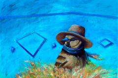 GÖKYÜZÜ KAŞİFİ / Tuval Üzerine Akrilik, 80x100cm, 2024