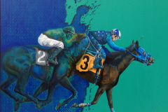 YARINLARIN KOŞUSU / Tuval Üzeri Akrilik, 100x120cm, 2022