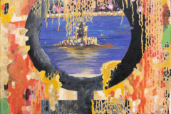 KIZ KULESİ / Tuval Üzerine Akrilik, 60x60cm, 2012