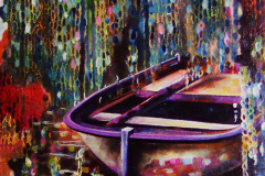 SANDAL / Tuval Üzerine Akrilik + Yağlıboya, 60x60cm, 2012