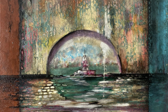 KIZ KULESİ / Tuval Üzerine Akrilik + Yağlı boya, 50x60cm, 2013
