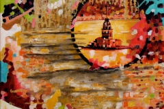 KIZ KULESİ / Tuval Üzerine Akrilik, 40x40cm, 2012