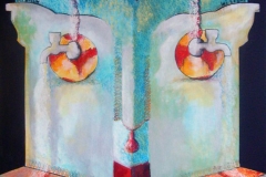 İKİ GÖZÜM İKİ ÇEŞME/ Tuval Üzerine Akrilik , 2010