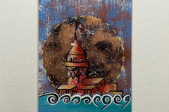 KIZ KULESİ  02 / Kağıt Üzerine Akrilik , 17,5 x 12cm, 2013