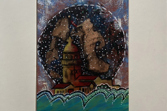 KIZ KULESİ  07 / Kağıt Üzerine Akrilik , 17,5 x 12cm, 2013