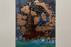 KIZ KULESİ  10 / Kağıt Üzerine Akrilik , 17,5 x 12cm, 2013