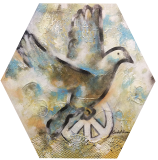 PETEKTE KUŞ / Tuval Üzerine Akrilik, 40X40cm , 2015