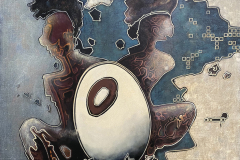 İKİMİZDEN / Tuval Üzerine Akrilik, 100X80cm, 2018