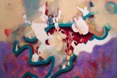 BOWLİNG DÜŞÜŞÜ / Tuval Üzerine Akrilik, 40X40cm, 2015