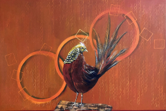 ZENcir / TURUNCU / SÜLÜN / Tuval Üzeri Akrilik, 50x70cm, 2022