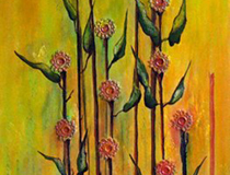 Tuval Üzerine Akrilik+ Dantel, 120x40cm  2009