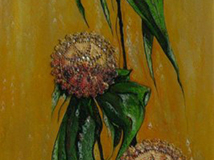 Tuval Üzerine Akrilik+ Dantel, 120x40cm  2009