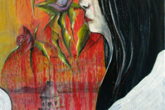 / Tuval Üzerine Akrilik + Dantel, 100X70cm, 2009